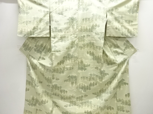 JAPANESE KIMONO / ANTIQUE KIMONO / SILK / TOKAMACHI TSUMUGI / WOVEN TREE